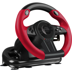 Дротове кермо SPEEDLINK Trailblazer Racing Wheel PC/Xbox One/PS3/PS4 Black/Red (SL-450500-BK) краща модель в Одесі