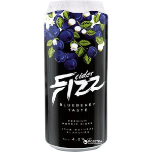 Упаковка сидра Fizz Blueberry 4% 0.5 л x 24 банки (4740098079309) лучшая модель в Одессе