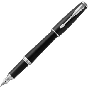 Ручка перова Parker Urban 17 Muted Black CT FP F Чорна Чорно-сріблястий корпус (30 111) ТОП в Одесі