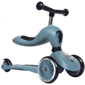 Самокат Scoot and Ride Highwaykick-1 серо-синий (SR-160629-STEEL) (4897033962711) лучшая модель в Одессе