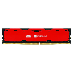 Оперативна пам'ять Goodram DDR4-2400 16384MB PC4-19200 Iridium Red (IR-R2400D464L17/16G) ТОП в Одесі