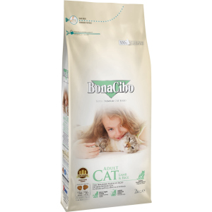 Сухий корм для кішок BonaCibo Adult Cat Lamb&Rice з м'ясом ягняти і рисом 5 кг (BC405666) краща модель в Одесі