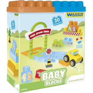 Конструктор Wader Baby Blocks Мои первые кубики 30 элементов в коробке (41440) (5900694414402)