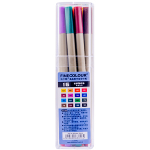 Набор маркеров Finecolour Liner 16 цветов (EF300-TB16)