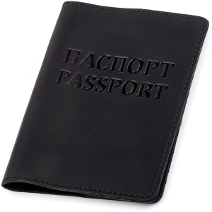Обложка на паспорт Shvigel 13917 Черная ТОП в Одессе