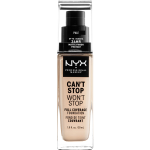 Рідка тональна основа NYX Professional Makeup Can't Stop Won`t Stop 24-Hour Foundation 01 Pale 30 мл (800897157173)