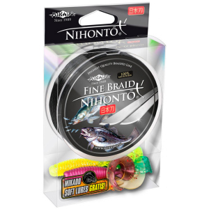 Шнур Mikado Nihonto Fine Braid 150 м 0.08 мм 4.95 кг Black (Z19B-008) в Одесі