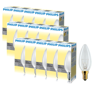 Лампа накаливания Philips 40W E14 230V B35 FR 1CT/10X10F (926000006933R) 15 шт лучшая модель в Одессе